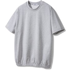 앨빈클로 남녀공용 페이크 밴딩 자동넣입 반팔 스판 티셔츠 AST3512