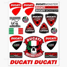 DUCATI 두가티 스티커 오토바이 차량용 스티커, 1개, 두가티 03
