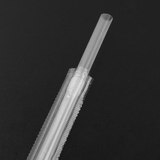 자바라빨대(투명개별)25cm, 1개, 500개