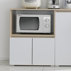 제우스가구 국내제작 심플 LPM 800 렌지대 수납장, 매플화이트, 2단