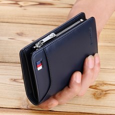 Williampolo 英皇保羅真皮拉鏈短夾，男生多卡位防水皮夾，日系簡約時尚，輕巧便攜真皮短夾【奧特萊斯】