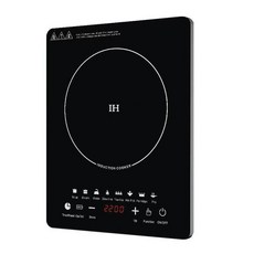 家用電磁爐 Induction Cooker, 便攜的, 2200W黑色觸控電磁爐 220V歐標兩插頭
