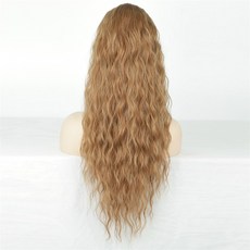 위한 곱슬 물결 모양의 헤어 익스텐션 천연 합성 DRAWSTRING 부르고뉴 금발, 26인치, 30H, 1개