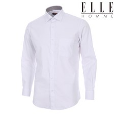 엘르 남성 PC 사각도비 레귤러핏 긴팔셔츠 64061
