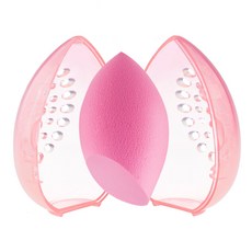 휴대용 퍼프 케이스 물방울 똥퍼프 홀더 스펀지 보관 퍼프 보관함 미니 케이스, 핑크, 1개