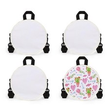 KKSUBCA 승화 가방 4개 크로스바디 백 블랭크 조절 가능한 숄더 스트랩 또는 숄더백 탈착식 트랜스퍼 디자인 백팩 DIY 선물 가족 및 친구를 위한 246338 84690