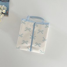 防水可洗嬰幼兒童摺疊便攜隔尿墊, 藍色蝴蝶結:60*43CM, 1個