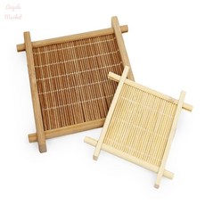 앤젤라마켓 대나무 컵받침 컵받침코스터, 우드 소