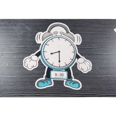 時鐘時間認知教具, 1個