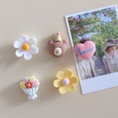 생일축하해 생일곰 5P set 냉장고 현관문 인테리어 자석 작지만 강력한 귀여운 마그넷, 1.생일축하해 5pcs 세트 자석