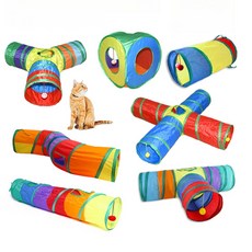 와이지통상 캣 고양이 숨숨집 터널 동굴 미로 접이식 주머니, 일자형(숏), 1개, 단일상품1
