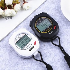 電子秒錶計時器 田徑運動表 運動訓練跑步學生鍛煉裁判, 1個, YS-810黑三排10道