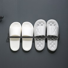 磁吸鞋架, 1個, 門後拖鞋架長款-槍灰色