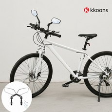 꾼스 360도회전 자전거 사이드미러 후사경 자전거 후방 거울 백미러, 1세트, 좌우세트+조립도구
