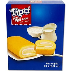 티포 미니 롤케익 밀크맛 빵, 80g, 3개
