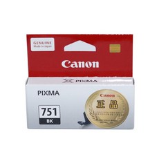 캐논정품잉크 PGI-750 CLI-751 PGI-750XL CLI-751XL MG5470 MG5570 MG5670 MX727 MX927 IP7270 IX6770, 검정, CLI-751BK, 1개