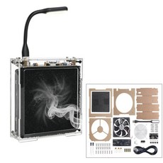 납땜 연기 흡입기 전자 키트 DIY 연기 제거기 LED 팬 포함 필수 납땜 스테이션 액세서리