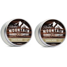 록키마운틴 바버 샌달우드 쉐이빙 크림 면도 141g 2팩 Rocky Mountain Barber Shaving Cream Sandalwood, 2개