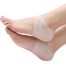 생활살림꾼 발 뒷꿈치 보습 패드 보습양말, 화이트, 3개, 3개 세트