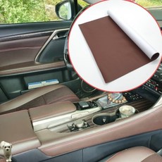 꿀이맘투 인조가죽 방수 시트지 대 브라운 자동차가죽시트복원