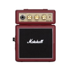 아마존평점4.5+ 미국출고 153945 Marshall Mini Stack 시리즈 MS-2R 마이크로 기타 앰프, Red