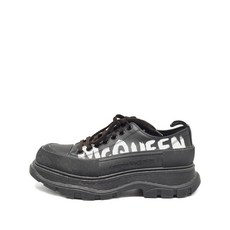 알렉산더 맥퀸 중고 로고 프린트 플랫폼 스니커즈