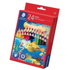 점보색연필 24색 1개입 작품 스케치 드로잉