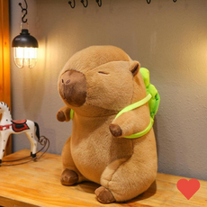 봉제인형 35cm 거북이 가방 애착인형 카피바라 대형 인형, 1개
