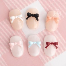 데코172 끈리본 네일파츠, 10개, 5-스카이