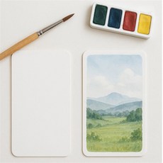 루이일 아트페이퍼 양면 무지 종이카드 100매8x13 엽서카드