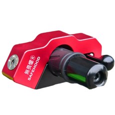 SAFEHOOD 無畏懼 C級油門鎖 摩托車車把防盜鎖, WA - 2紅黑色 C級子彈鎖芯, 1個