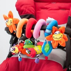 유모차 장난감 딸랑이 안전가드 바 인형 촉감 놀이 ths+4099jG