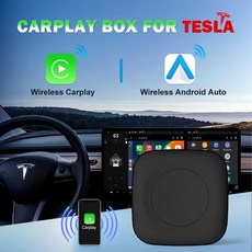 Tesla Wireless Carplay 용 T6 Ai Box 모델 3/ X/y/s Dongle Ota 온라인 업그레이드 무선 Android Auto