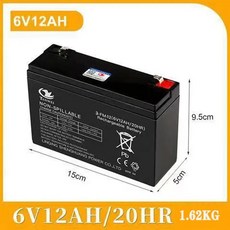 강력한 전기 자동차 장난감 오토바이 아기 유모차 배터리 6V5Ah 8Ah 10Ah 12Ah 12V5Ah 7Ah, 6V12AH, 1개