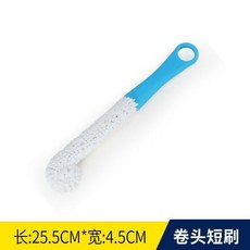 潤酒具醒酒器配件醒酒刷醒酒器清洗球醒酒器支架杯刷清潔珠子, 1個, 卷頭短刷, 卷頭短刷