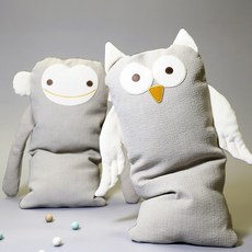 클래식 애착베개 (원숭이 부엉이 2종), 원숭이