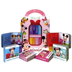 [5] Disney Baby Minnie Mouse - My First Library Board Book Block 12-Book Set - PI Kids [board_book