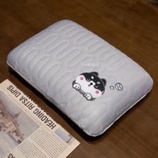 無品牌 午睡枕 辦公室靠墊, 哈士奇 冰絲乳膠材質 ,32x20cm PP棉帶內膽