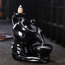 茶壺造型陶瓷倒流香爐 家居擺件, 茶壺人生