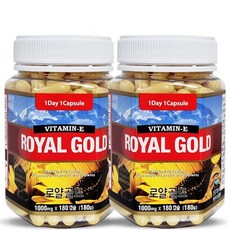 통라이프- 로얄골드 비타민E(뉴질랜드 로얄제리) 6개월분-2병-선물세트, 상세페이지참조, 2개