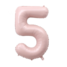 봉스 대형 숫자 풍선 베이비핑크 100cm 40인치, 1개, 베이비 핑크 5