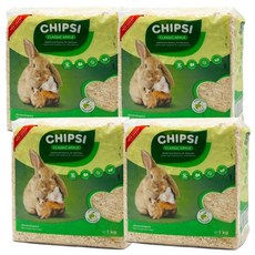 칩시 가문비나무&전나무 칩스 소동물베딩 그린애플 15L(1kg), 4개, 1kg