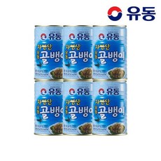 유동 자연산골뱅이 400g x6개 +골뱅이 무침양념 70g x6개, 6개