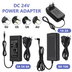 24V 전원 어댑터 AC 5A 3A 10A 1A 8A 220V 2A LED 스트립용 라우터 공급 6A 110V에서, 24V 3A, 01 AU Plug