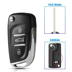 KEYYOU 1PCS Citroen C2 C4 C5 Berlingo Xsara Picasso For Peugeot 306 407 807 파트너 VA2/HU83 CE0523, 06 3 BT VA2 CE0536