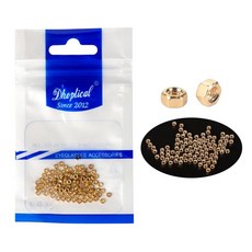 (100 PCS) 무테 프레임리스 너트 안경용 키트 육각 골드 DS-L9 수리 안경 DHOPTICA
