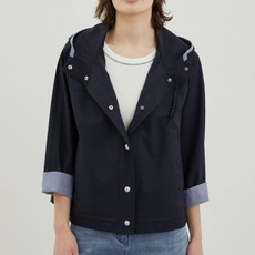 후드 배색 허리 스트링 점퍼VVCL4M3371YS 715750, 옐로우 90