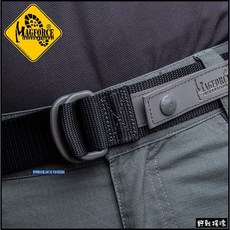 【野戰搖滾-生存遊戲】馬蓋先 Magforce 雙D環簡易腰帶【黑色】戰術勤務尼龍腰帶 提供穩固支撐與快速穿脫功能, 1個