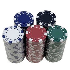 보아미 국제규격 고급 카지노 컬러 포커칩 100p, 혼합100p