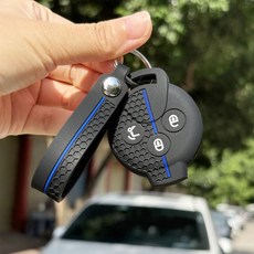 스마트 포투 스프라이트 시티 쿠페 카브리오 포포 크로스 로드스터 키 폴딩 케이스, 1개, 6. C Blueline 3BTN set